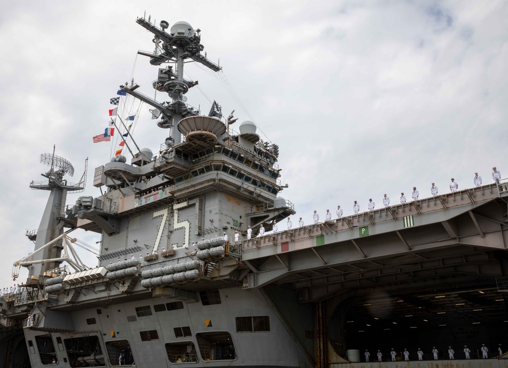 USS Harry S. Truman departure from Naval Station Norfolk