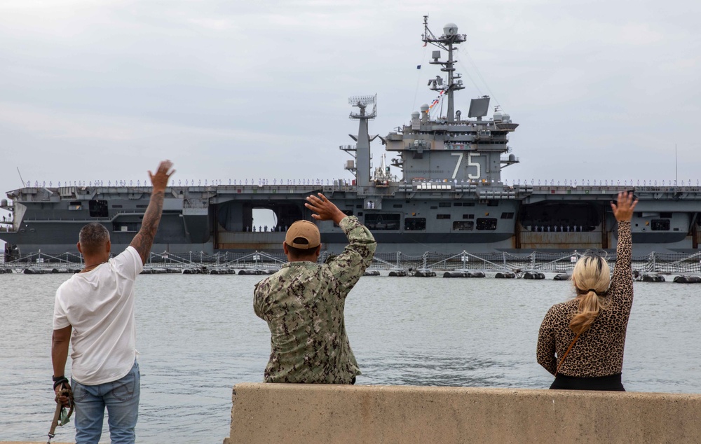 USS Harry S. Truman departure from Naval Station Norfolk