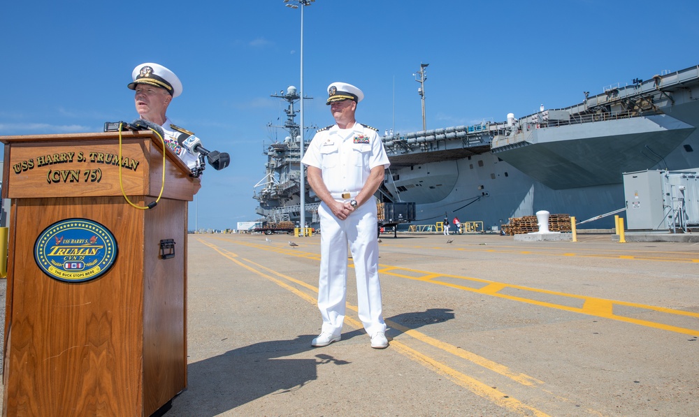 Truman Departs Naval Station Norfolk