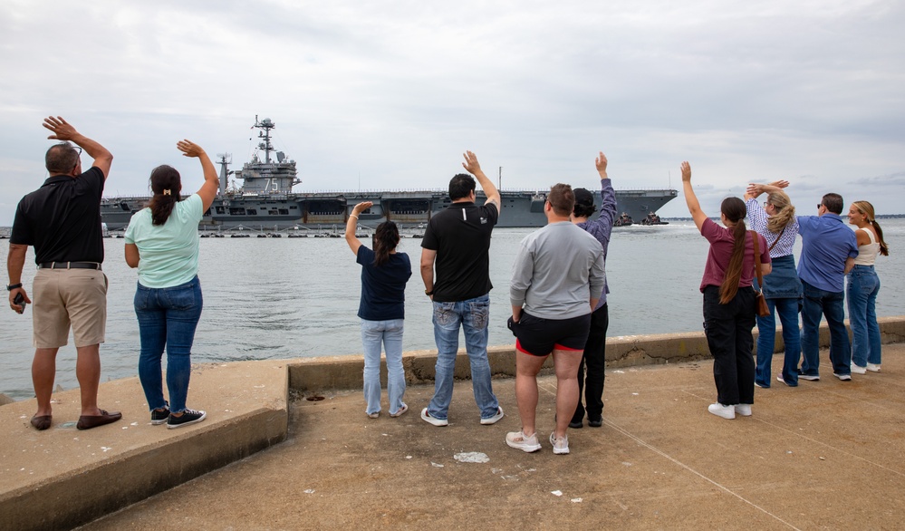 Truman Departs Naval Station Norfolk