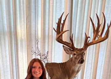 Local teen breaks white-tailed deer state record at Red River