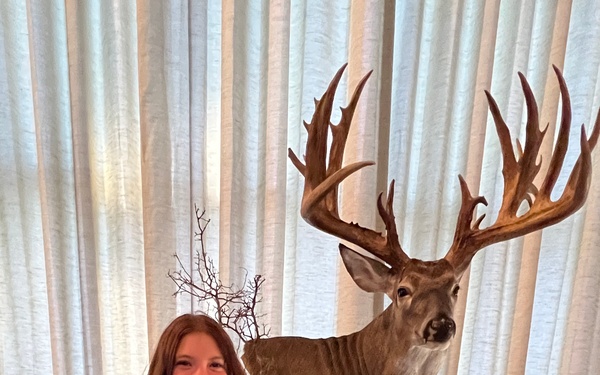 Local teen breaks white-tailed deer state record at Red River