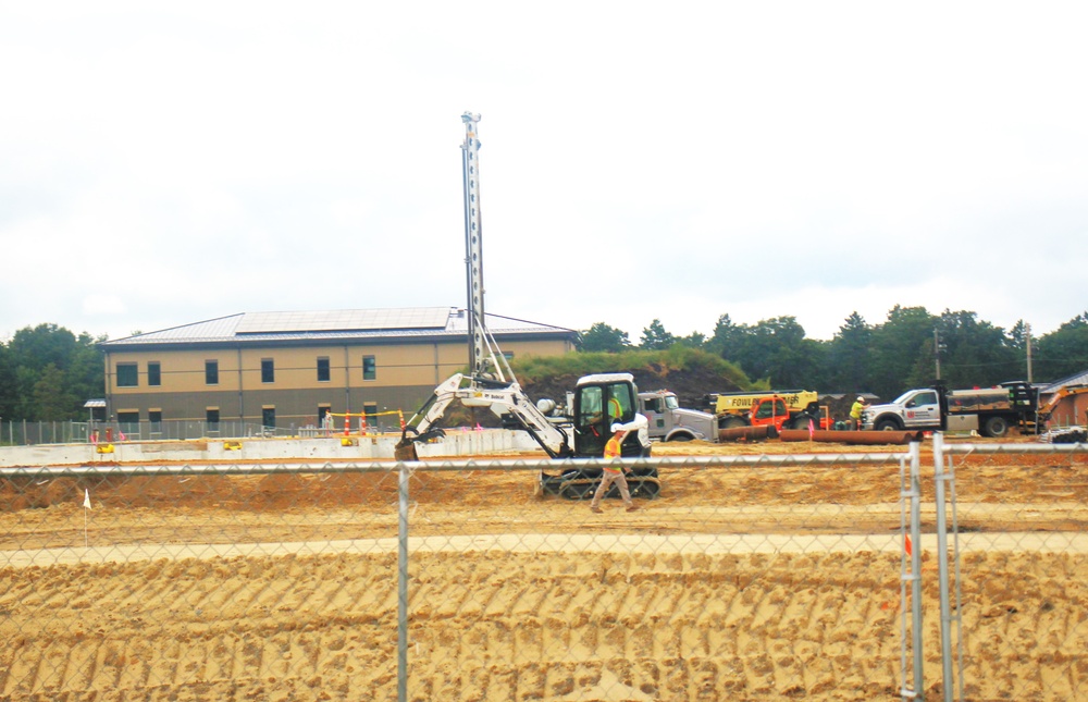 September 2024 construction operations for fiscal year 2023-funded barracks project at Fort McCoy