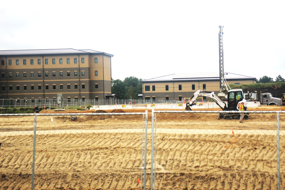 September 2024 construction operations for fiscal year 2023-funded barracks project at Fort McCoy