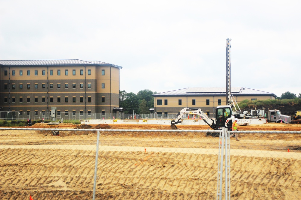 September 2024 construction operations for fiscal year 2023-funded barracks project at Fort McCoy