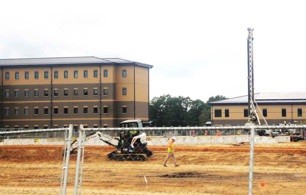 September 2024 construction operations for fiscal year 2023-funded barracks project at Fort McCoy