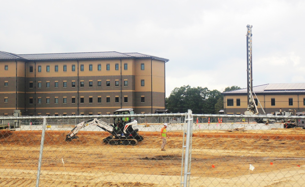 September 2024 construction operations for fiscal year 2023-funded barracks project at Fort McCoy