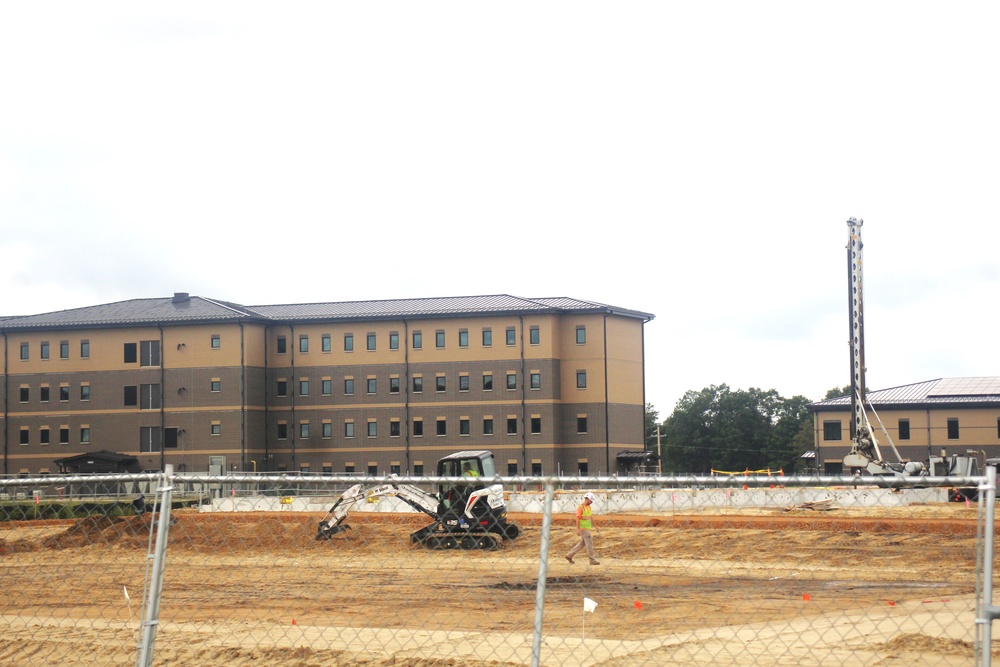 September 2024 construction operations for fiscal year 2023-funded barracks project at Fort McCoy