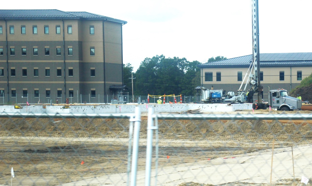 September 2024 construction operations for fiscal year 2023-funded barracks project at Fort McCoy