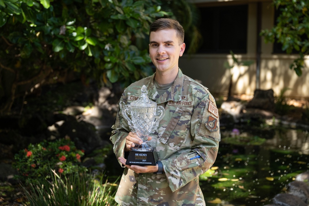 1st Lt. Colin Cummings: Multi-time air hockey champion