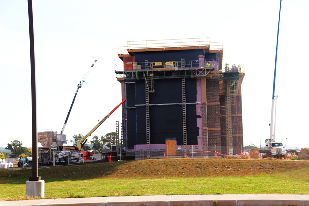 September 2024 construction operations for Fort McCoy South Barracks Project