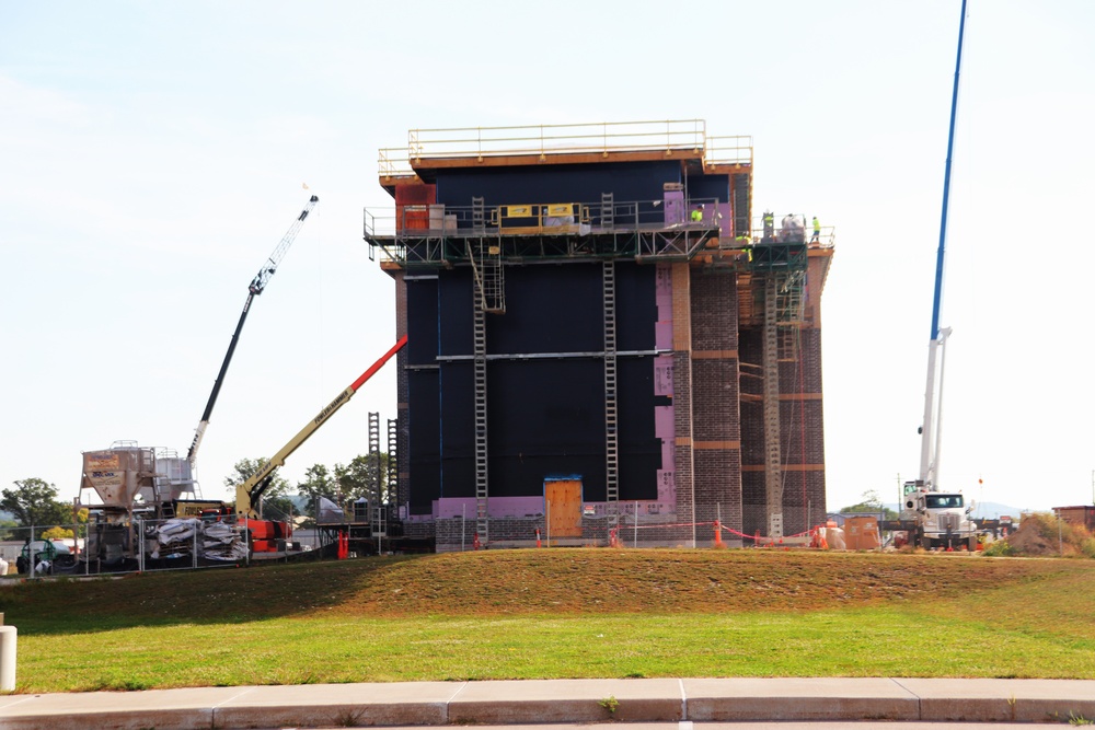 September 2024 construction operations for Fort McCoy South Barracks Project