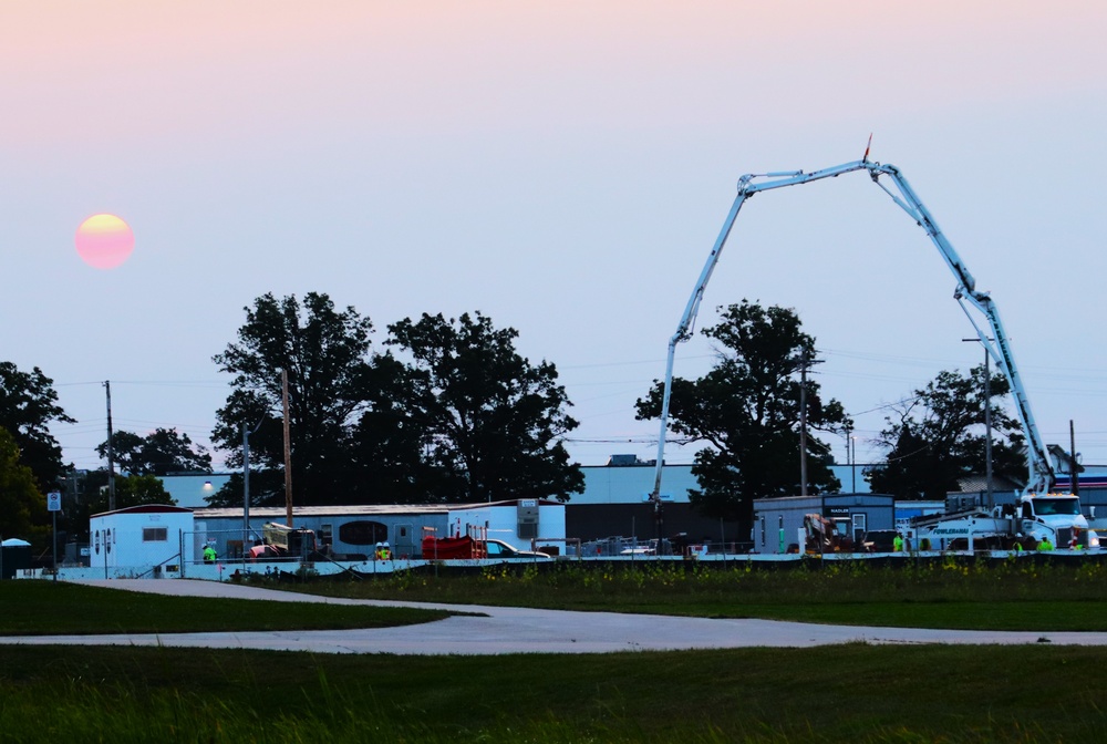 September 2024 construction operations for fiscal year 2023-funded barracks project at Fort McCoy