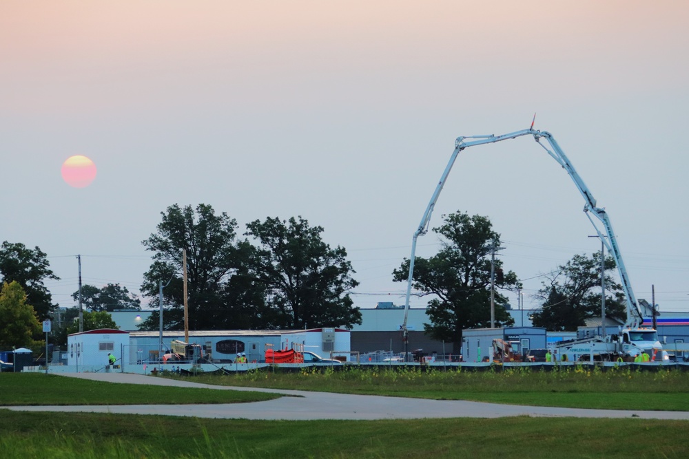 September 2024 construction operations for fiscal year 2023-funded barracks project at Fort McCoy