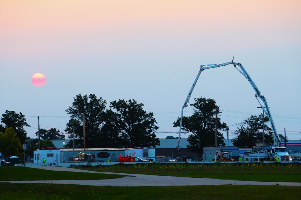 September 2024 construction operations for fiscal year 2023-funded barracks project at Fort McCoy