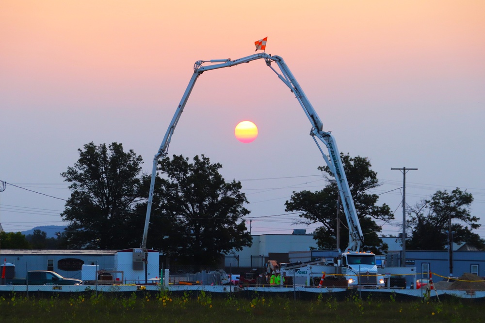 September 2024 construction operations for fiscal year 2023-funded barracks project at Fort McCoy