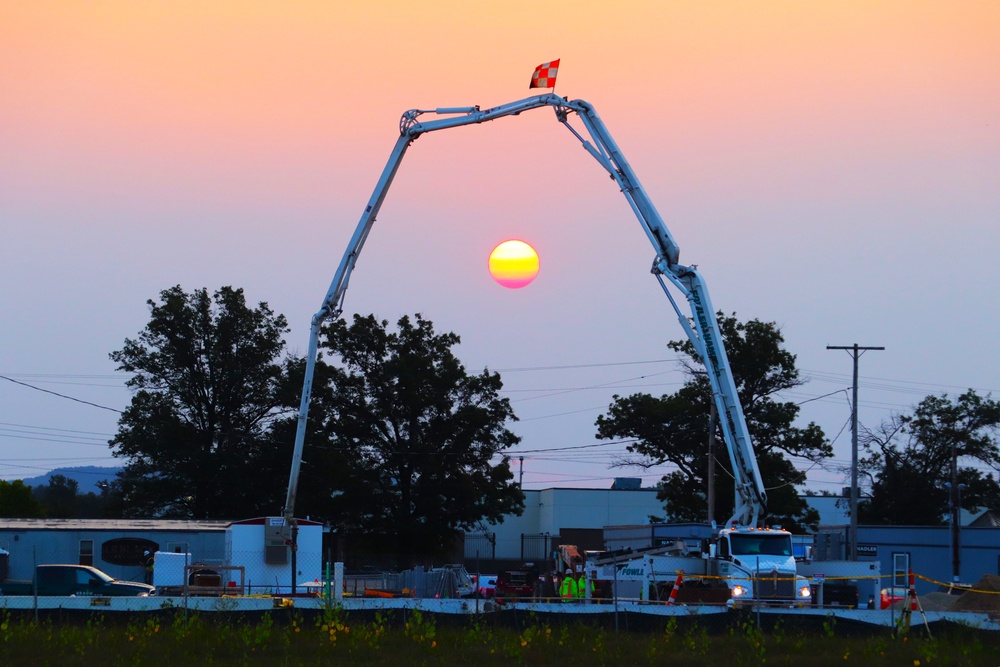 September 2024 construction operations for fiscal year 2023-funded barracks project at Fort McCoy