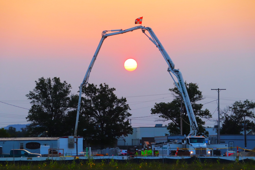 September 2024 construction operations for fiscal year 2023-funded barracks project at Fort McCoy