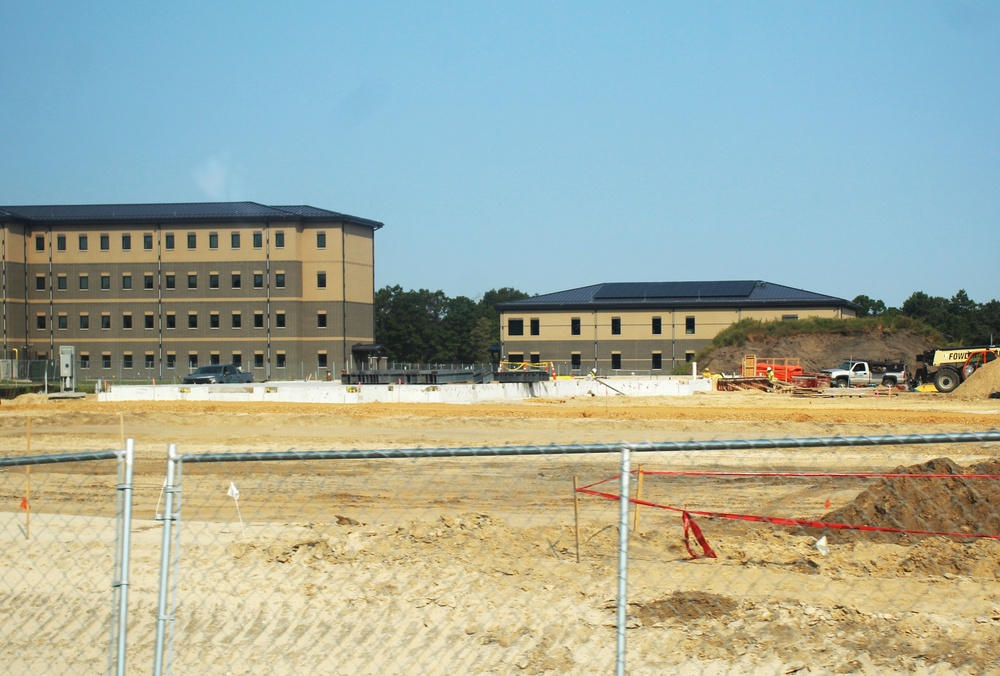 September 2024 construction operations for fiscal year 2023-funded barracks project at Fort McCoy