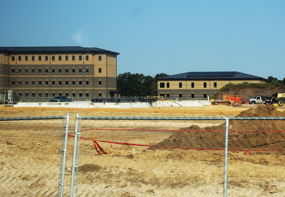 September 2024 construction operations for fiscal year 2023-funded barracks project at Fort McCoy