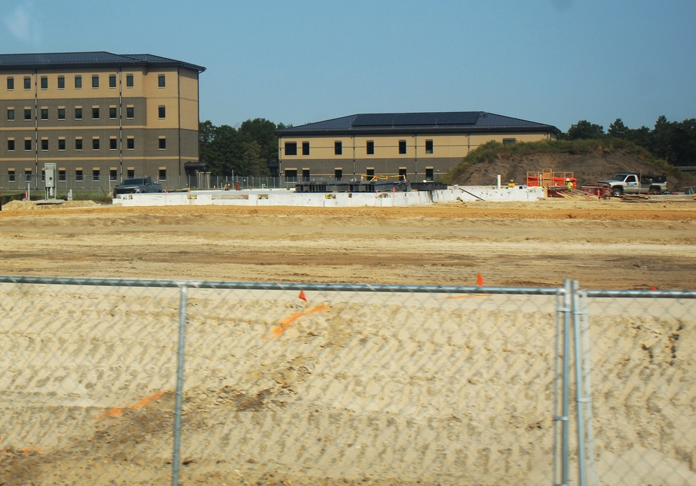 September 2024 construction operations for fiscal year 2023-funded barracks project at Fort McCoy