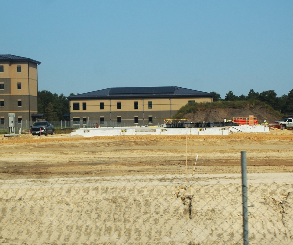 September 2024 construction operations for fiscal year 2023-funded barracks project at Fort McCoy