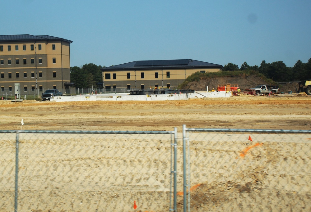 September 2024 construction operations for fiscal year 2023-funded barracks project at Fort McCoy