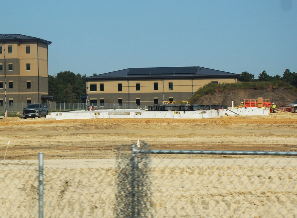 September 2024 construction operations for fiscal year 2023-funded barracks project at Fort McCoy