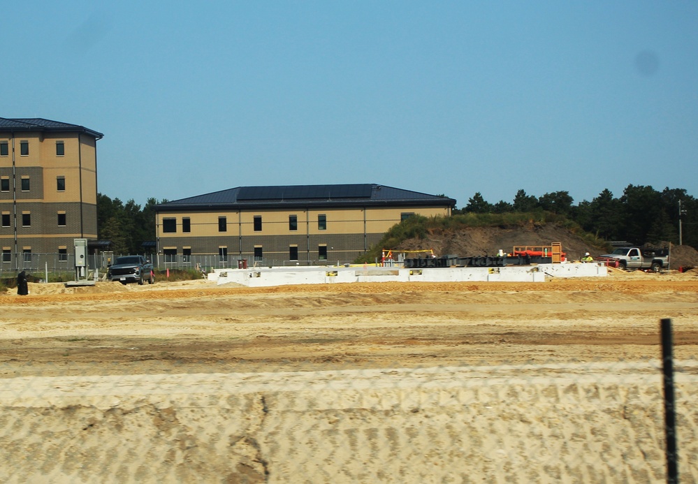 September 2024 construction operations for fiscal year 2023-funded barracks project at Fort McCoy