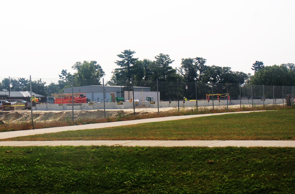 September 2024 construction operations for fiscal year 2023-funded barracks project at Fort McCoy