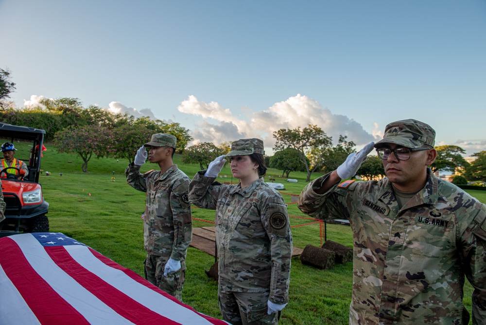 DPAA conduct Korean War disinterment