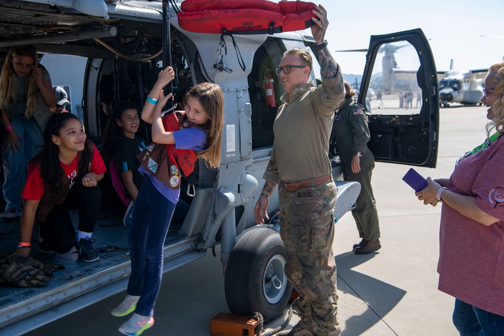 HSC-3 Participates in &quot;Girls in Aviation&quot; Event at Gillespie Air Field