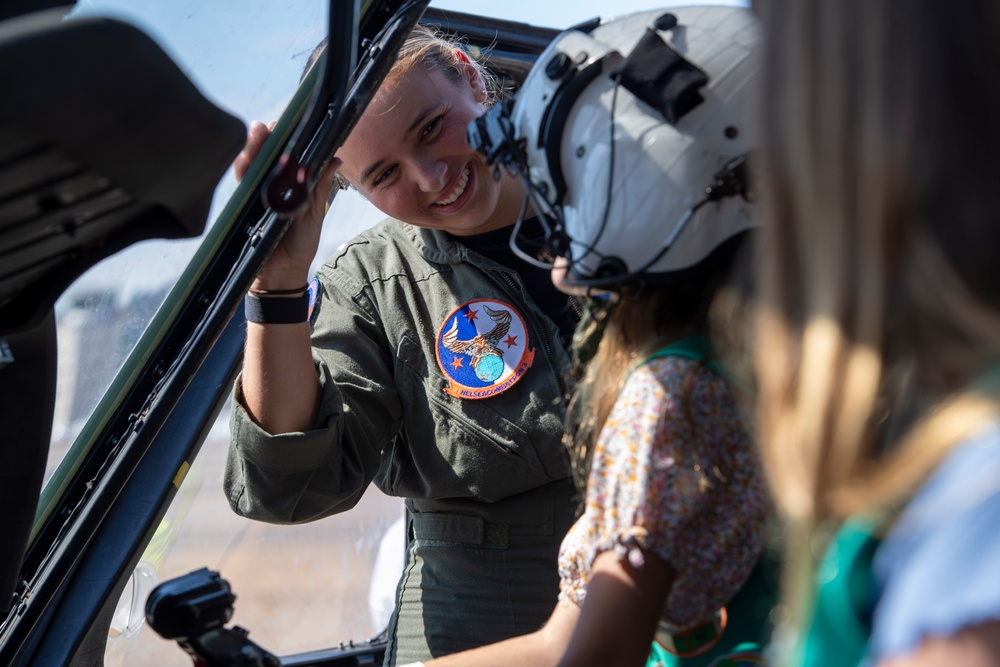 HSC-3 Participates in &quot;Girls in Aviation&quot; Event at Gillespie Air Field