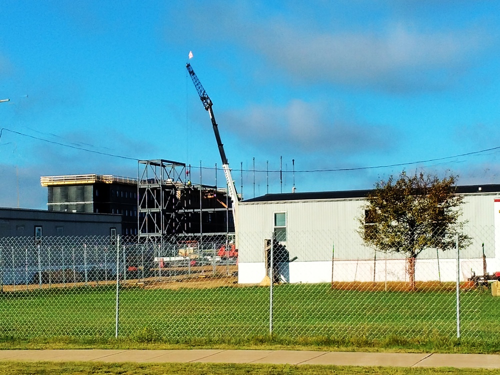 September 2024 construction operations for fiscal year 2023-funded barracks project at Fort McCoy