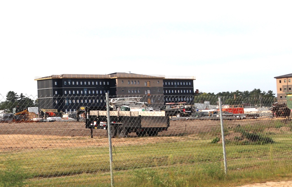 September 2024 construction operations for fiscal year 2023-funded barracks project at Fort McCoy