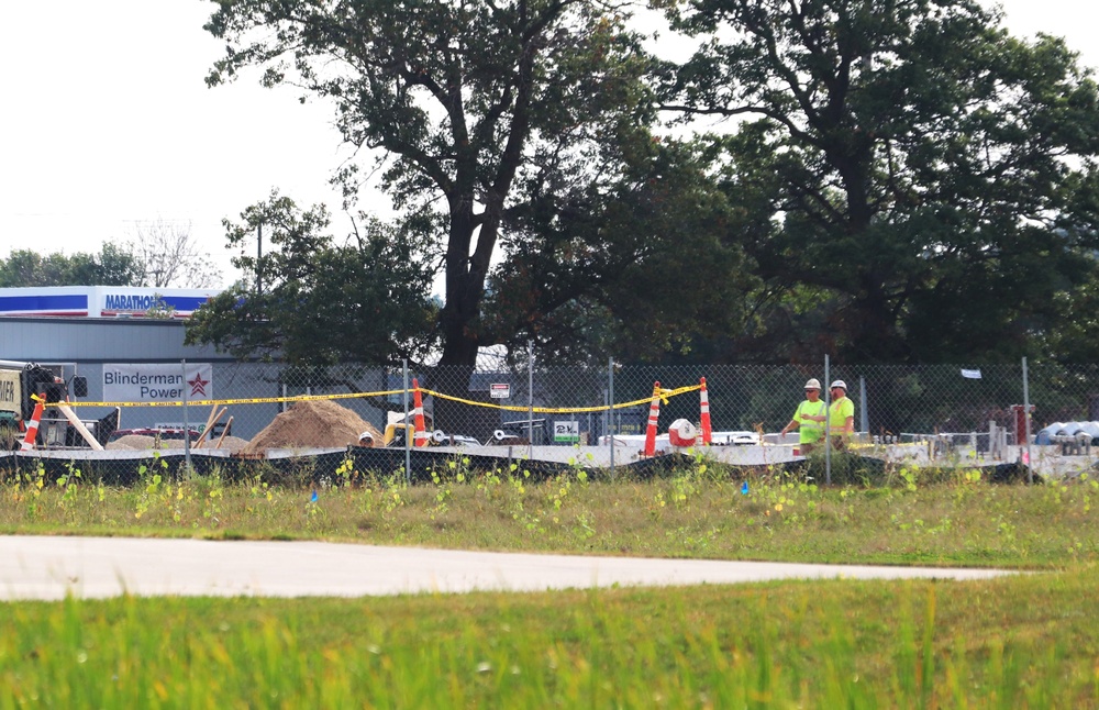 September 2024 construction operations for fiscal year 2023-funded barracks project at Fort McCoy