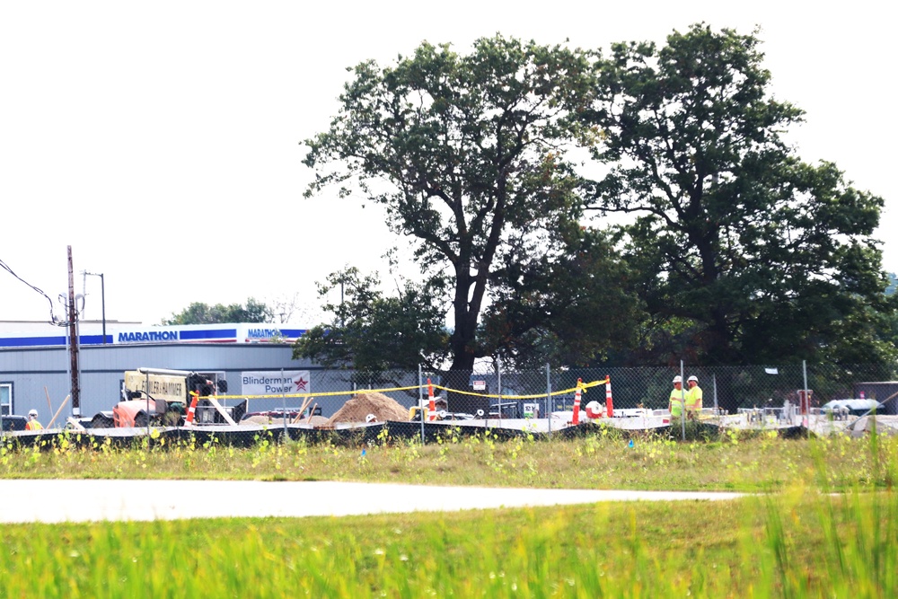 September 2024 construction operations for fiscal year 2023-funded barracks project at Fort McCoy