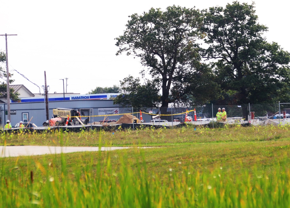 September 2024 construction operations for fiscal year 2023-funded barracks project at Fort McCoy