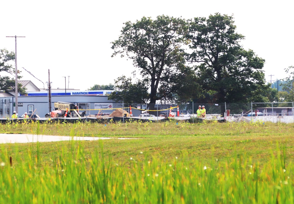 September 2024 construction operations for fiscal year 2023-funded barracks project at Fort McCoy