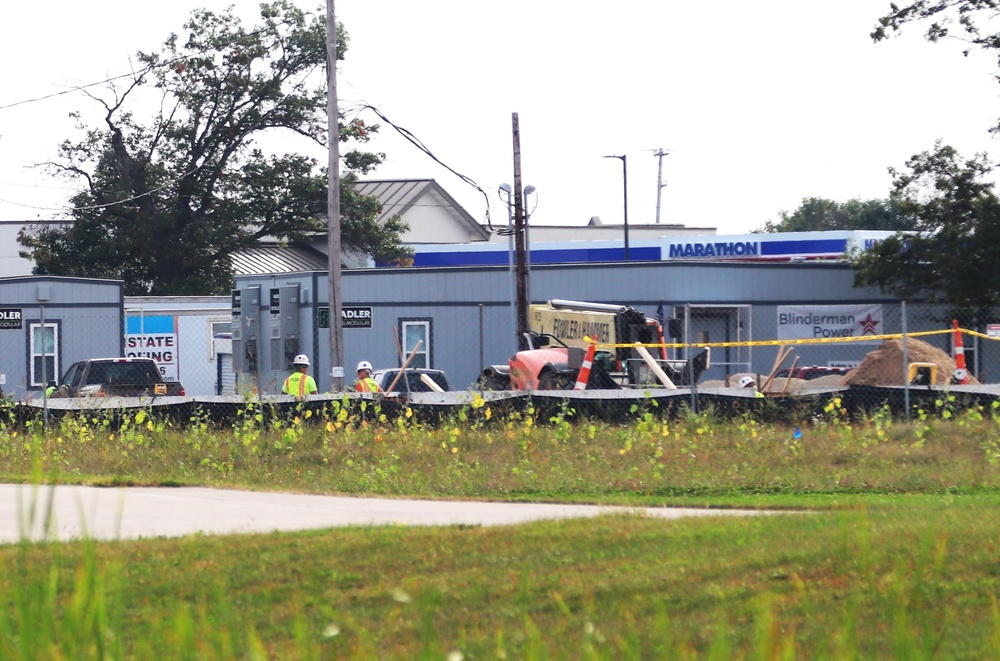 September 2024 construction operations for fiscal year 2023-funded barracks project at Fort McCoy