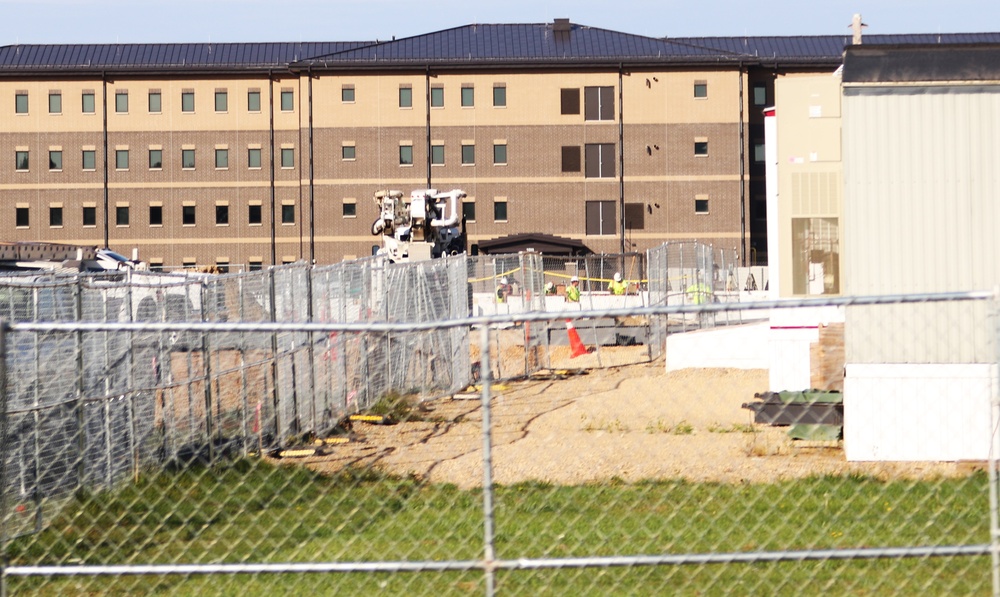 September 2024 construction operations for fiscal year 2023-funded barracks project at Fort McCoy