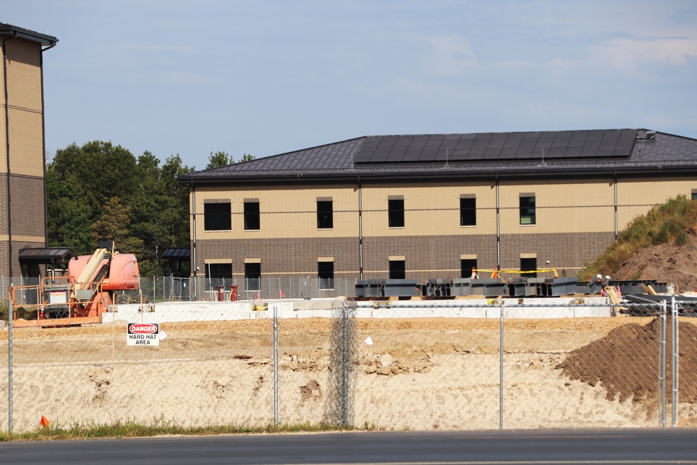 September 2024 construction operations for fiscal year 2023-funded barracks project at Fort McCoy