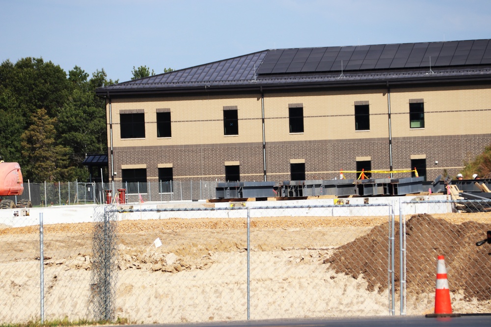 September 2024 construction operations for fiscal year 2023-funded barracks project at Fort McCoy