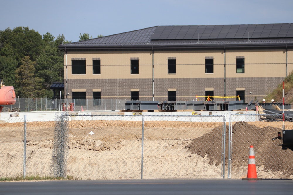 September 2024 construction operations for fiscal year 2023-funded barracks project at Fort McCoy