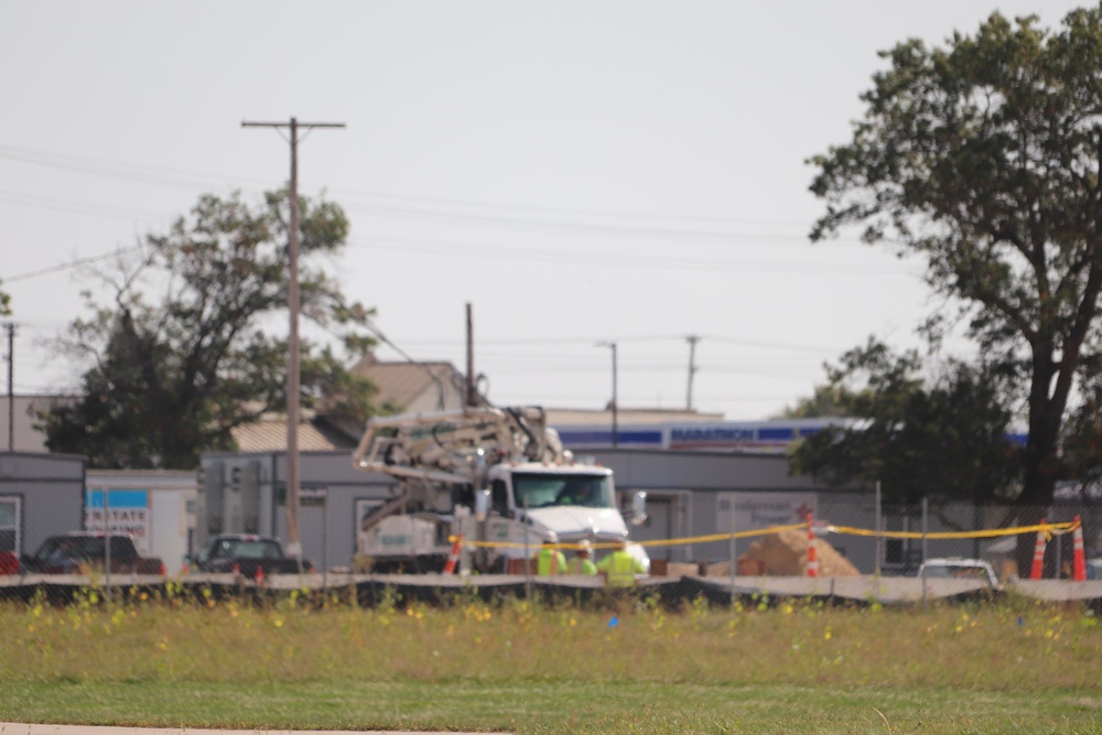 September 2024 construction operations for fiscal year 2023-funded barracks project at Fort McCoy