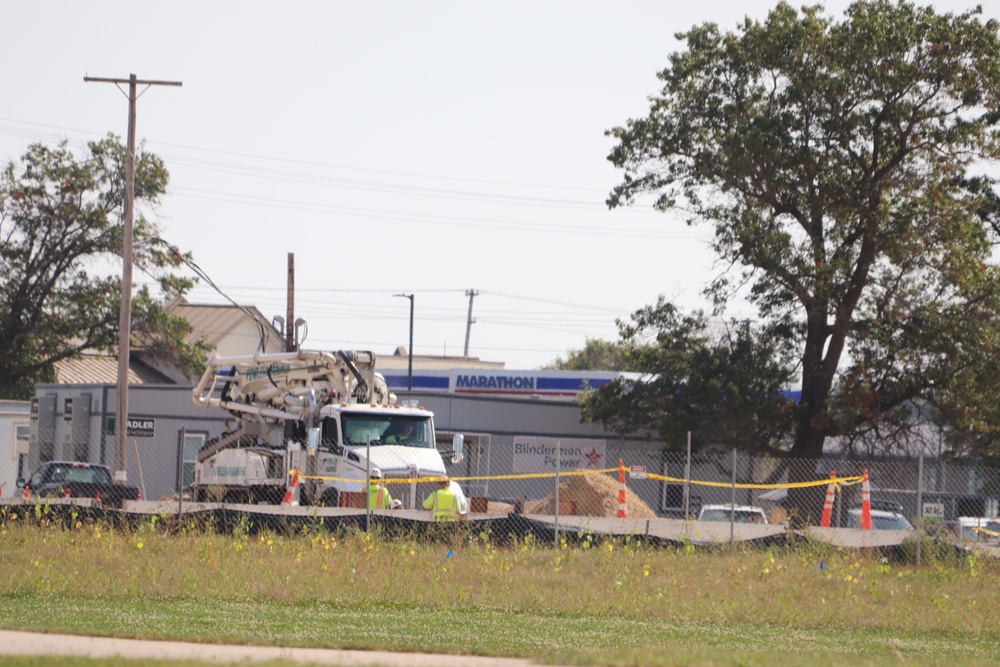 September 2024 construction operations for fiscal year 2023-funded barracks project at Fort McCoy