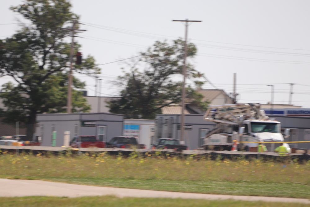 September 2024 construction operations for fiscal year 2023-funded barracks project at Fort McCoy