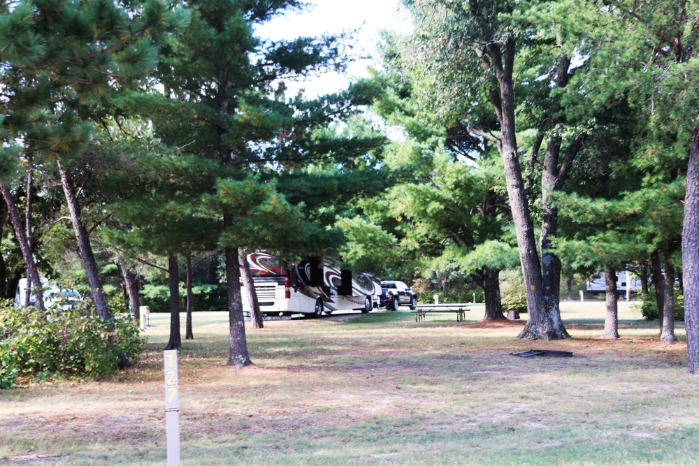 Try a 2024 fall stop at Fort McCoy’s Pine View Campground, Pine View Recreation Area