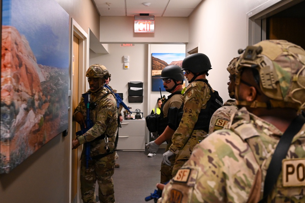 Nellis AFB conducts active shooter exercise