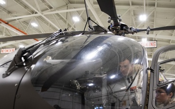 Alaska Army National Guard aviators prep UH-72A Lakota light utility helicopter